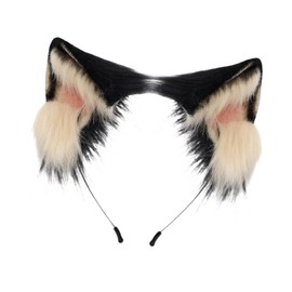 perfeclan Cat Ears Hairhoop Plush Handcraft Hairband for Animals Themed Parties Birthday