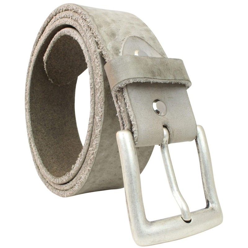Belt Made of Soft Full-Grain Leather, Used Look, 4 cm,