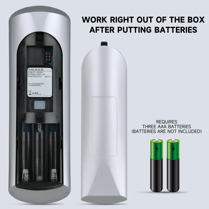 ZWP RF502A RF358A Replacement Remote Control for Tempur-Pedic Ergo or