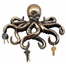 Ebros The Call of Cthulhu Deep Sea Kraken Octopus Monster Wall Mount Key Holder