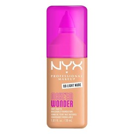 Nyx Professional Makeup, Make 'Em Wonder, Base de Maquillaje para Rostro, Acabado Mate y Resistente al agua con Fórmula Vegana, Tono Light Nude (Medio