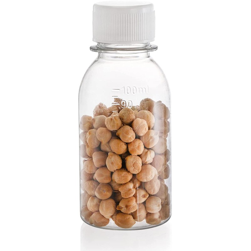 WUWEOT 40 Pack 100ml Clear Plastic Travel Bottles, Empty Refillable