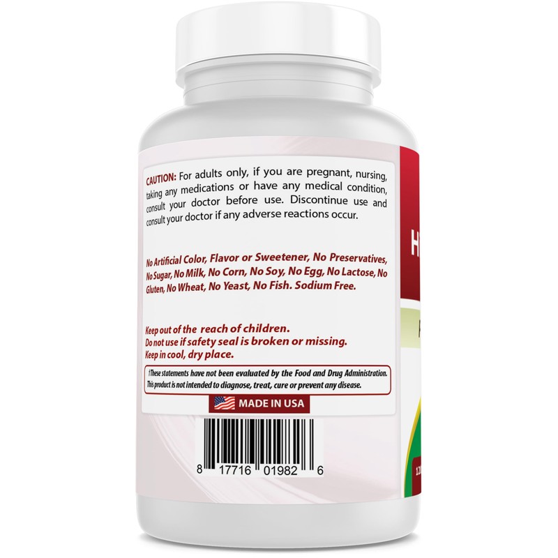 Best Naturals Hibiscus Extract 2500 mg Equivalent per Serving- 120