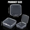 Dimeho 100 Pcs Small Plastic Boxes Beads Storage Containers Mini