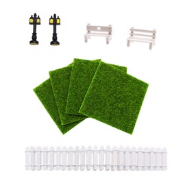 9 Pcs Easter Miniature Doll House Set Fairy Garden Accessories Ornament for Easter Gnome Door Decoration