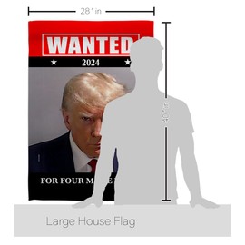 Trump Flag Trump Mugshot House Flag Wanted Reward Poster Making America Again Home Banner Indoor Wall Hanging Lawn Outdoor MAGA Room Tapestry Yard Signs Truck Decor Mug Shot, Gifts For Him Made In USA