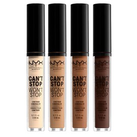 Nyx Professional Makeup Can't Stop Won't Stop Contour Concealer, Fair, 0.11 Ounce