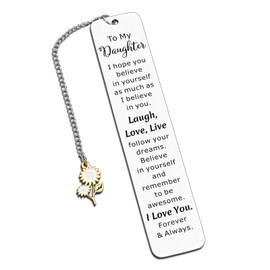 Popular Gifts for Teenage Girls 2025, Daughter Bookmarks, Daughter Gifts from Mom, Daughters Adult College Girls Christmas Gifts, Birthday for Daughters from Mom