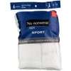 No Nonsense 2C12QG Men's White Crew Socks 6 Count