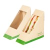 Restaurantware-Sustain 4.8 x 4.8 x 2 Inch Triangular Paper Sandwich