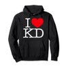 I Love (Heart) KD Pullover Hoodie