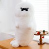 OUKEYI 23.7 inch /60cm Seal Plush Pillow，Chubby Plush Hug Pillow，