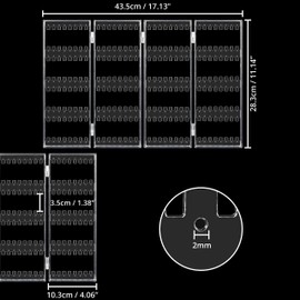 Kurtzy Foldable Acrylic Jewellery Organiser - 5 Tiers and 4 Panels of Storage for Ear Rings, Bracelets & Necklaces - Stores 128 Pairs of Earrings - Clear Transparent Display for Jewellery Storage