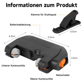 SAN LIKE Fishing Knot Tool, Fg Knot Tying Tool Stainless Steel Knot Machine for Fishing Line, Electric Fishing Hook Accessories for Spirit Level, Black