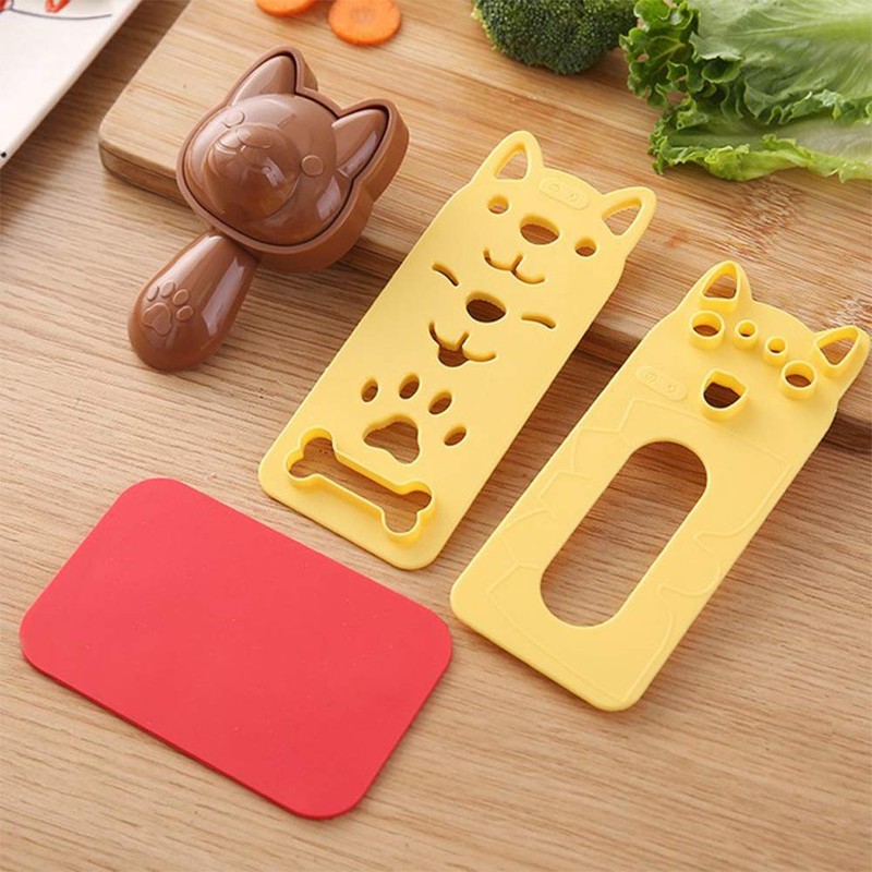 Fellibay Sushi Making Kit Rice Ball Molds Bento Accessories Sandwich