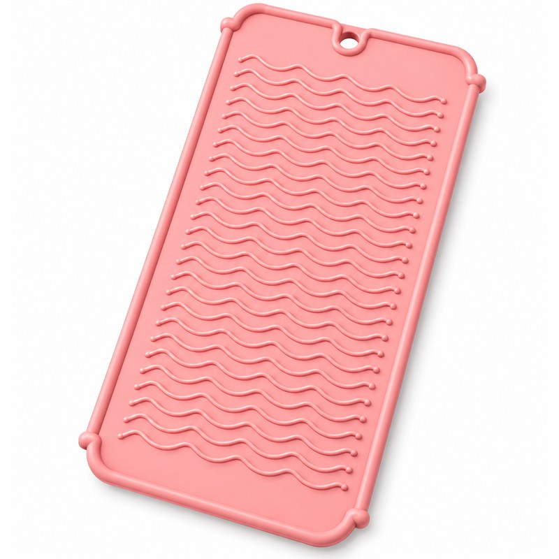 Silicone Heat Resistant Mat for Hair Styling Tools – Flexible
