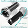 6 inch Black Ceiling Fan Downrod with Hanger Ball Assembly,1-inch