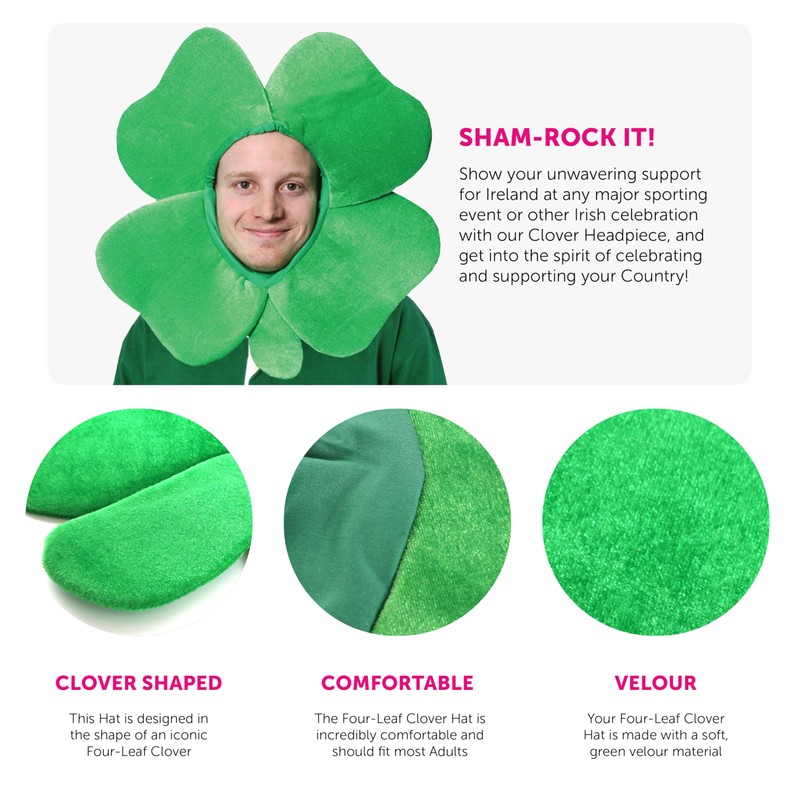 Irish Clover St Patricks Day Hat - Pack of 1
