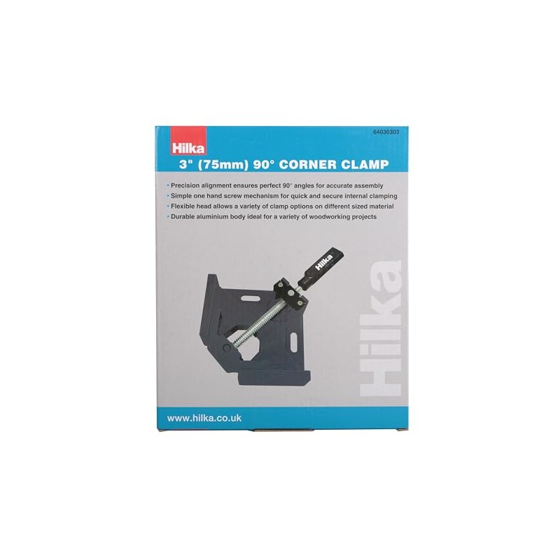 Hilka 64030303 3" (75mm) 90° Corner Clamp