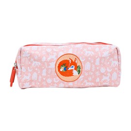 (DD00312) Pen Case, Stylish, Pencil Case, Pouch, Cute, Adult Girl, Large Capacity, Pouch Type, Girl, Simple, Stationery | DJECO Zeko Pencil Case, Fox | (DD00312), PINK, French Country