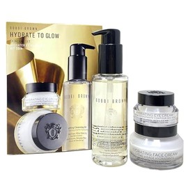 Bobbi Brown Hydrate To Glow 3 Piece Skincare Gift Set - Cleansing Oil - Eye Cream - Face Cream