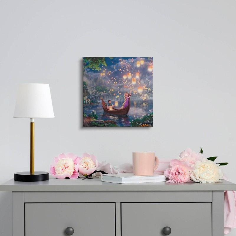 Thomas Kinkade Studios Disney Tangled Gallery Wrapped Canvas - Canvas