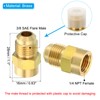 PATIKIL Brass Flare Tube Fitting, 2pcs Union Coupling Gas Adaptor