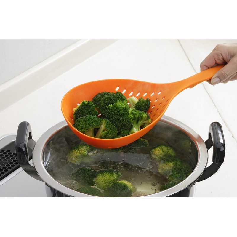 BIG STRAINER SPOON Pour Yellow
