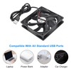 DORHEA 2PCS 6010 Fan USB 60x60x10mm 2.36in DC 5V 60mm