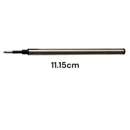 5X Black Rollerball Pen Refills by Secretary. Compatible with Most Rollerball pens, Medium tip