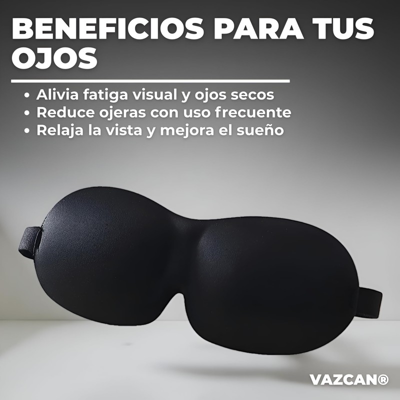 VAZCAN® Ergonomic 3D Sleep Mask with Memory Foam, 99% Light