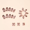 Medium Press on Nails Oval Shape Gradient Summer Fake Nails