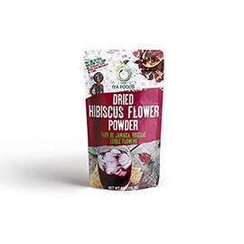 Iyafoods, GlutenFree, Hibiscus Flower Powder 8 Ounces, Kosher Certified (Hibiscus Sabdariffa Flower Powder,Dry Roselle Powder) Non GMO, No Preservative