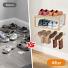 JAYOBGO Boot Hangers Hanging Shoe Rack Wall Mounted Floating Tall