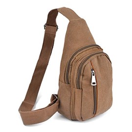 Westend Crossbody Canvas Sling Bag Backpack with Adjustable Strap