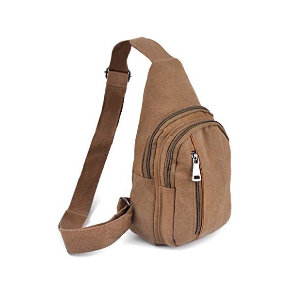 Westend Crossbody Canvas Sling Bag Backpack with Adjustable Strap