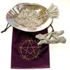 Magic of Sedona White Sage Purification Set Pearl Shell Smudging