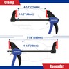 WORKPRO Clamp Set for Woodworking, 4 Pack 4-1/2" Mini Bar