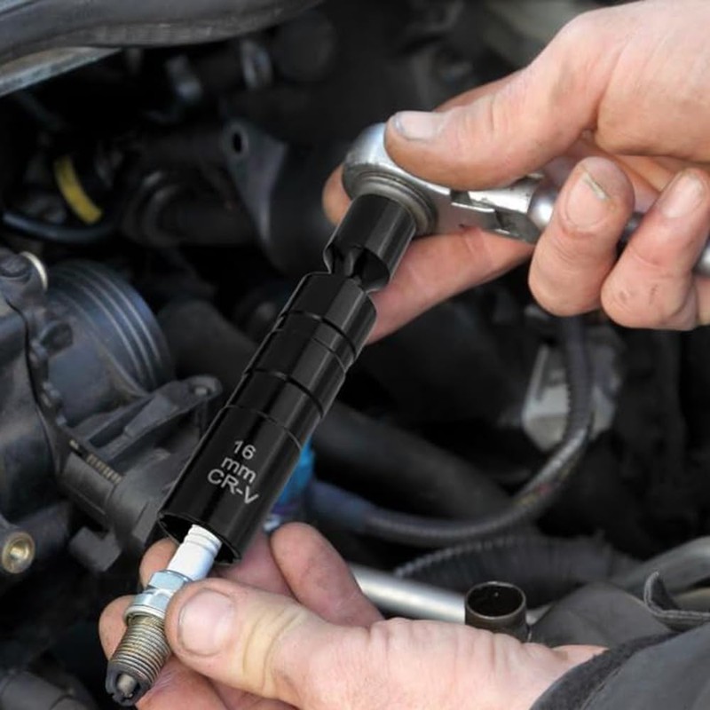 Yakamoz 2 Pieces Magnetic Spark Plug Socket Set, 14mm &