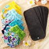 Asenappy Cloth Diapers 6 Pack with 6 Inserts & 1