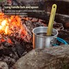 TiTo Titanium Spork Longhandle Outdoor Travel Spoon Fork Portable Flatware