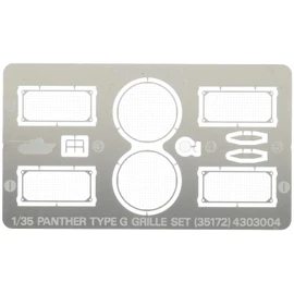 Tamiya 1/35 Military Miniature Series No.172 German Army Panther G Etch Grille Set Plastic Model Part 35172