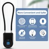Fingerprint Cable Lock, eLinkSmart Fridge Locks with Bluetooth APP Control,