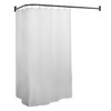 Utopia Alley Rustproof Wall Mounted L-Shaped Corner Shower Curtain Rod