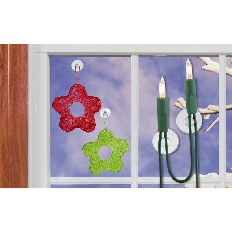 Wenko 4427100100 Mini Suction Hooks Set of 6 Transparent