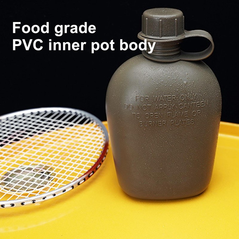 Canteen Kit with Cover, Travel Outdoor Canteen Set, Lightweight Drinking