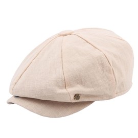 One Limitation CP790 Unisex Linen Simple Hat for Going Out Stylish, cream, Free size