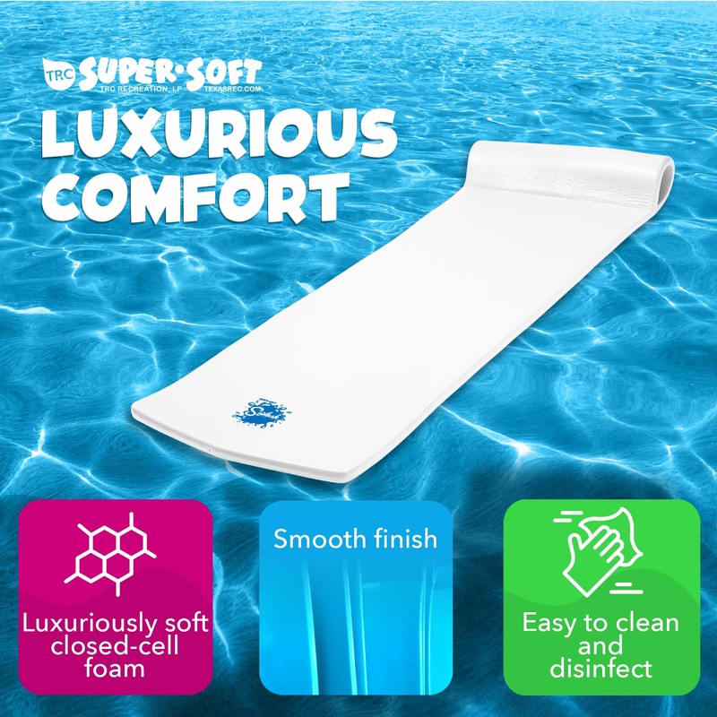 TRC Recreation Splash 1.25" Thick Foam Pool Float Lounger w/