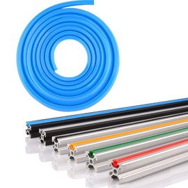 6mm Aluminum Profile Slot Cover, 6m Flat Seal for 2020 2040 2080 Aluminum Profile, 3D Printer Accessory (M6, Blue)