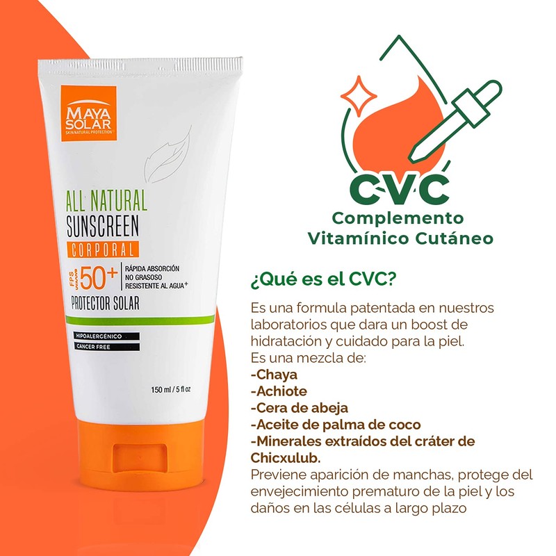 Maya Solar Bloqueador Solar Dermatológico de Amplio Espectro CORPORAL para